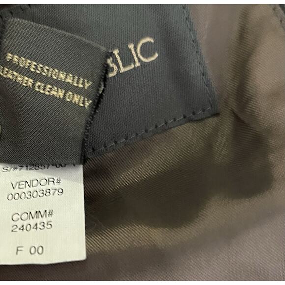 Vintage Banana Republic Black Leather Three Button Jacket Mens M Made In Korea - Picture 8 of 14